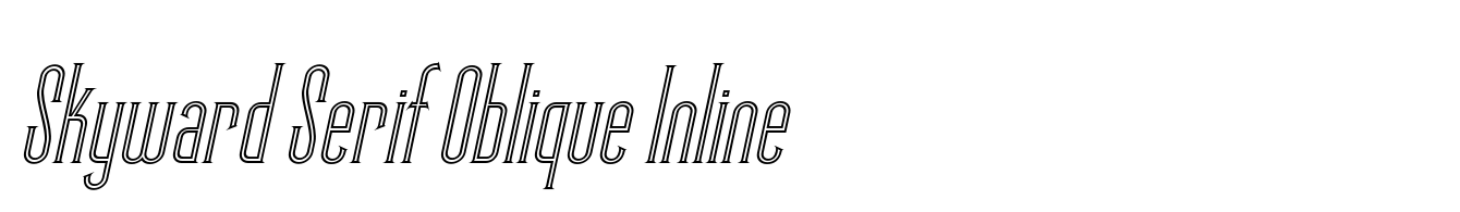 Skyward Serif Oblique Inline